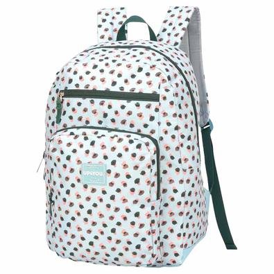 Mochila juvenil pintas up4you mj48688uppossui fechamento em zíper puxadores personalizados, bolsos frontais, alça de mão, alça de costas reguláveis, c