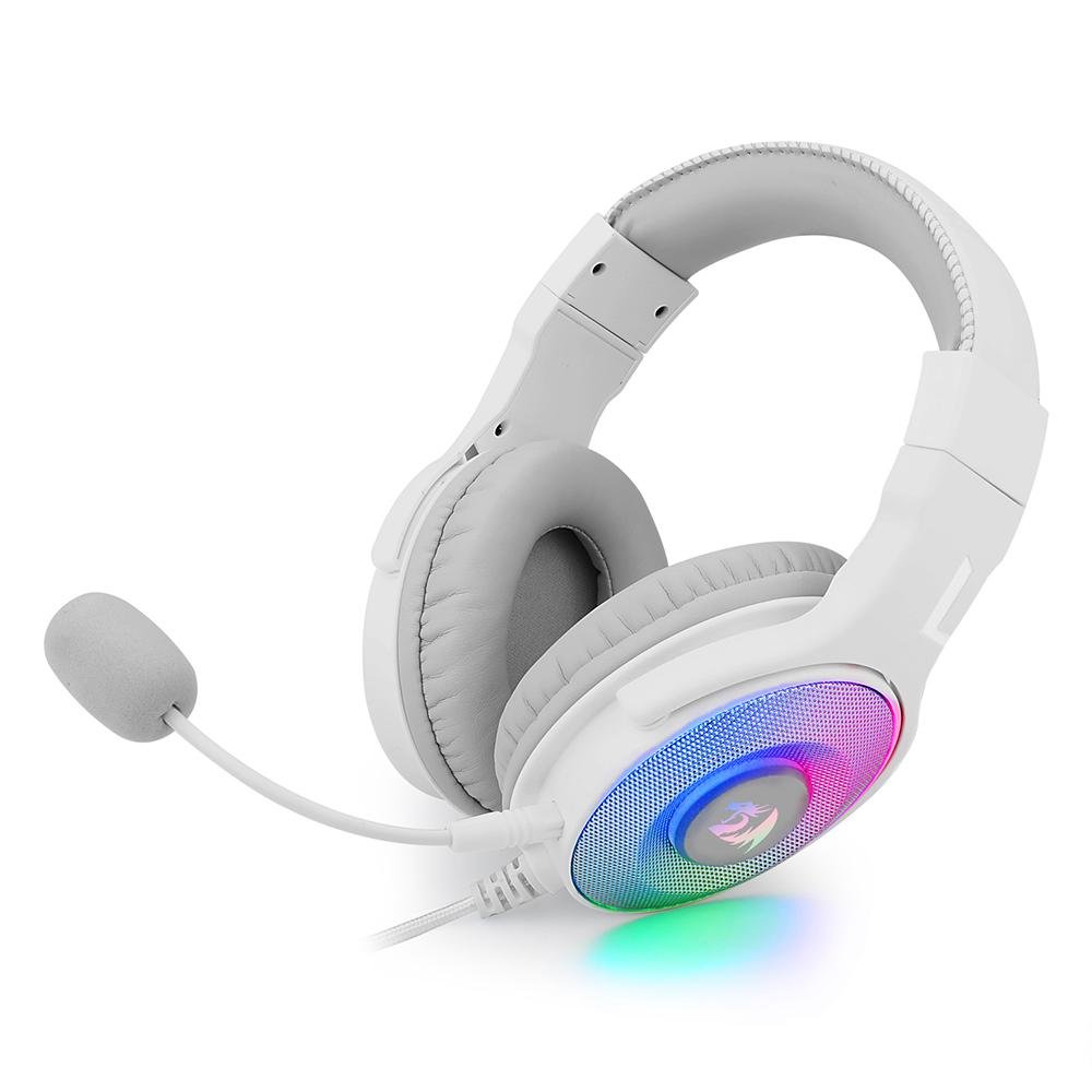 Headset Gamer Redragon Pandora 2, Lunar White, Rgb, Usb, Microfone,  Removível, Drivers 50mm - H350w-rgb-1 | KaBuM!