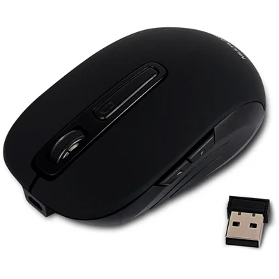 Mouse Wireless Multi MO277, 2.4GHz, Bateria Lítio Recarregável, 1600 DPI, Preto