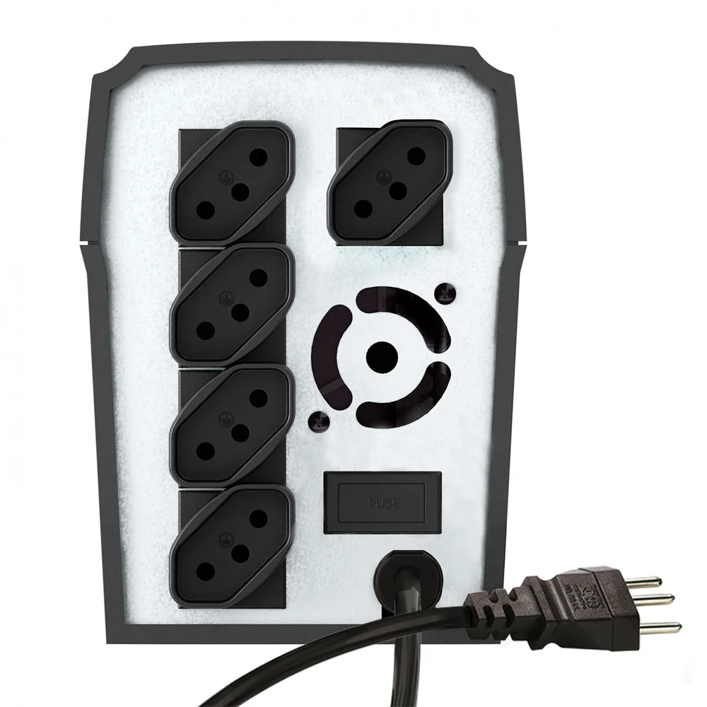 Imagem 3 de 4 do produto Nobreak Sms 700va New Station Monovolt 05 Tomadas Entrada 115v/127v Saída 115v 27916