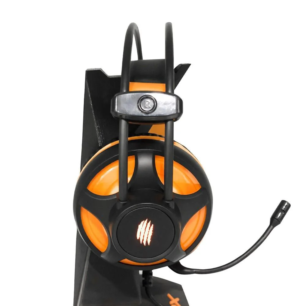 Imagem 2 de 5 do produto Headset Gamer OEX Argos, Som Surround 7.1, USB, Preto/Laranja - HS417
