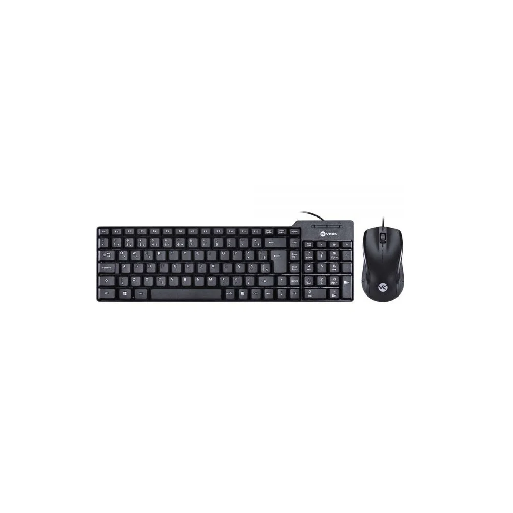 Imagem 5 de 5 do produto Kit Teclado E Mouse Vinik Dynamic Cd100 Abnt2 Usb 1,8m 1000 Dpi - Preto