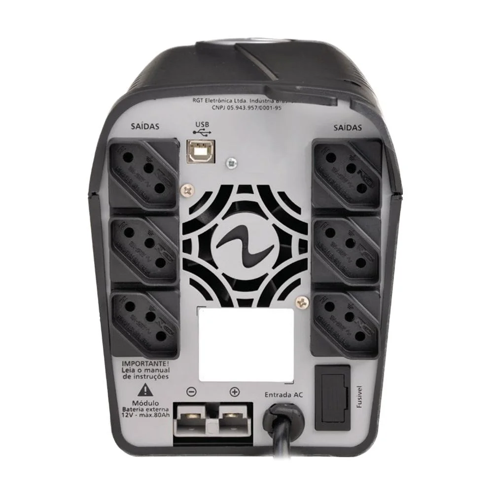 Imagem 4 de 5 do produto Nobreak Ragtech Easy Way 1500va 1bat 7ah E. Trivolt S. 115v 6 Tomadas