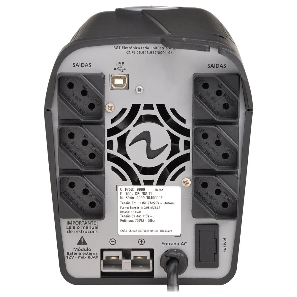 Imagem 3 de 4 do produto Nobreak Easy Way New 1500va Cbu-ti Bl Entrada Trivolt 115-127-220v Saida 115v 8 Tomadas 4158
