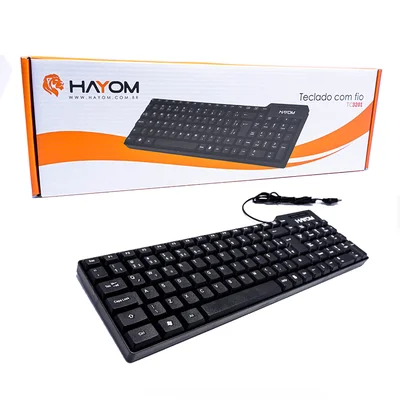 Teclado Hayom Básico, USB, ABNT2 - Tc3201