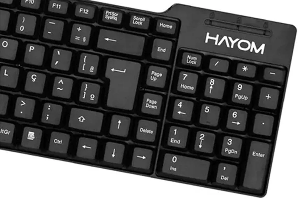 Imagem 4 de 5 do produto Teclado Hayom Básico, USB, ABNT2 - Tc3201