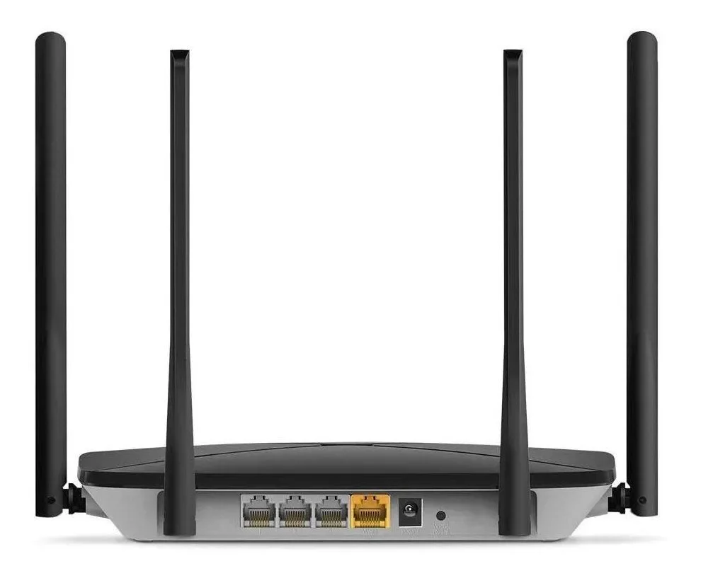 Imagem 4 de 5 do produto Roteador Gigabit Mercusys AC12G Dual-Band AC1200 Mbps 2.4Ghz e 5Ghz 4 Antenas High Power - AC12G.