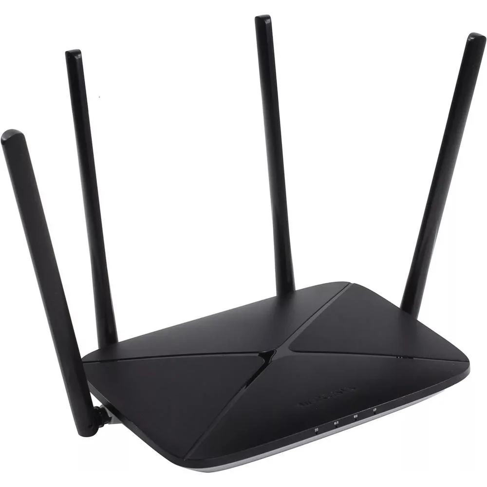 Imagem 5 de 5 do produto Roteador Gigabit Mercusys AC12G Dual-Band AC1200 Mbps 2.4Ghz e 5Ghz 4 Antenas High Power - AC12G.