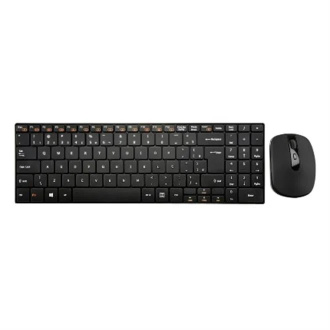Imagem 2 de 5 do produto Teclado e Mouse Sem Fio Multi TC202, ABNT2, 2.4 Ghz Slim, USB, Preto