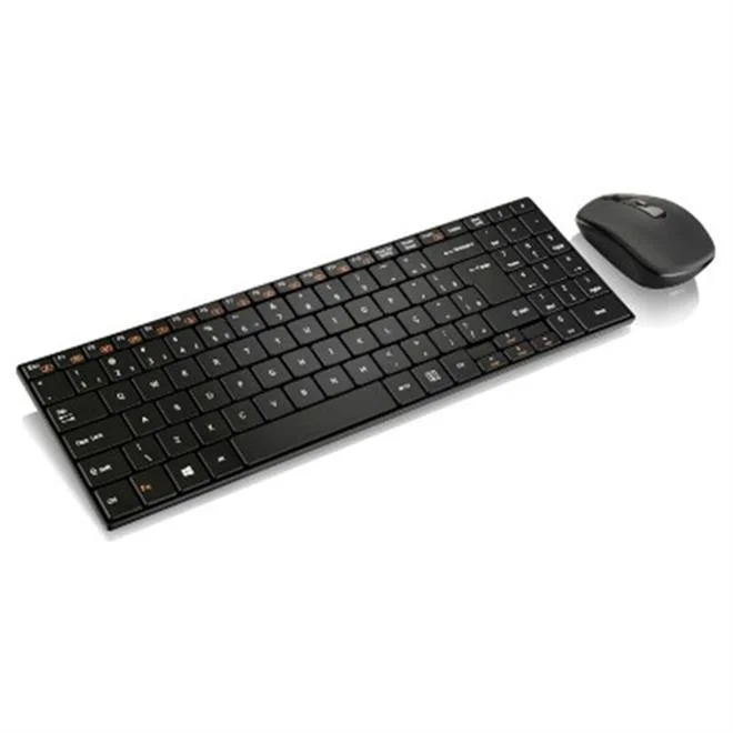 Imagem 3 de 5 do produto Teclado e Mouse Sem Fio Multi TC202, ABNT2, 2.4 Ghz Slim, USB, Preto