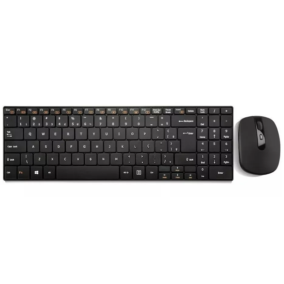 Imagem 4 de 5 do produto Teclado e Mouse Sem Fio Multi TC202, ABNT2, 2.4 Ghz Slim, USB, Preto