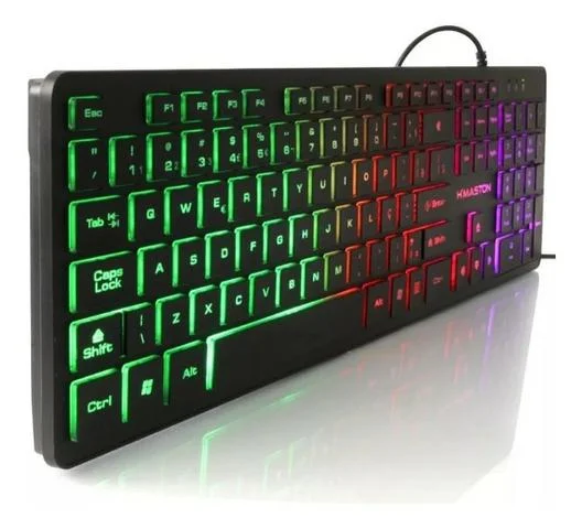 【k.y】 Teclado Gamer Knup KP2060 RGB Qwerty ABNT2 KaBuM