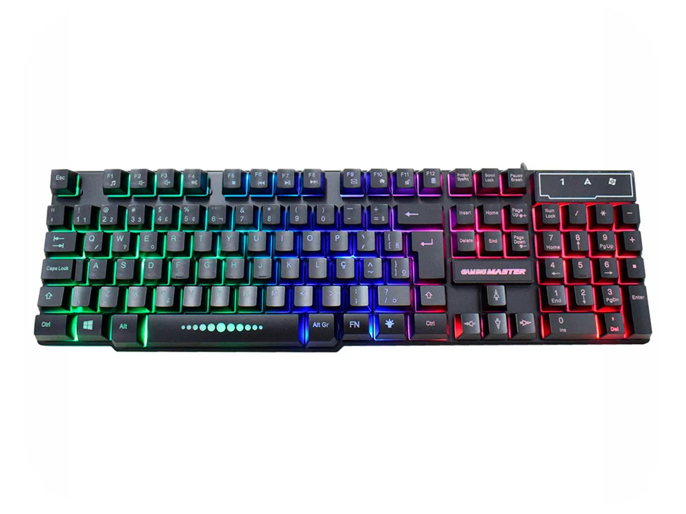 Imagem 3 de 3 do produto Teclado Gamer K-mex Km-5228, Teclas Multimídias,  Anti Ghosting, ABNT2