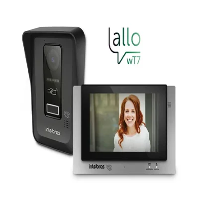 Vídeo Porteiro Intelbras Wi-fi Allo Wt7 Preto - Bivolt