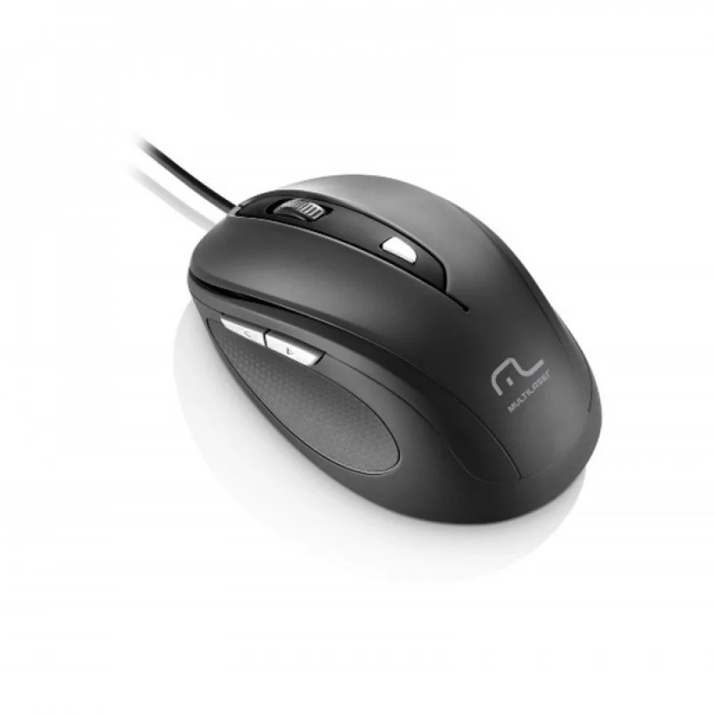 Imagem 2 de 3 do produto Mouse Multi Comfort, 6 Botões, USB, Preto - Mo241