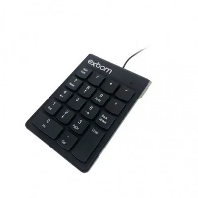 Teclado Numérico USB, 18 Teclas, Macias e Silenciosas - BK-N30