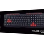 Teclado OEX Action TC200, USB, ABNT2, Preto E Vermelho