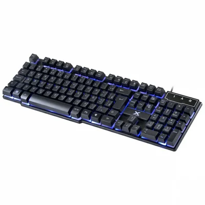 Teclado Gamer Vinik VX Hydra, LED Azul, Preto, ABNT2 - GT700