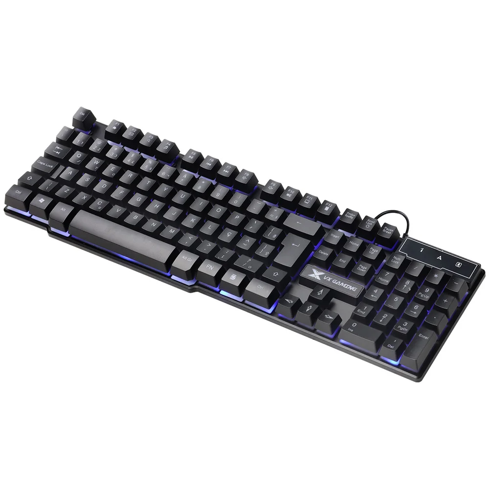 Teclado Gamer Vinik VX Hydra, LED Azul, Preto, ABNT2 - GT700 Teclado Gamer Vinik VX Hydra, LED Azul, Preto, ABNT2 - GT700