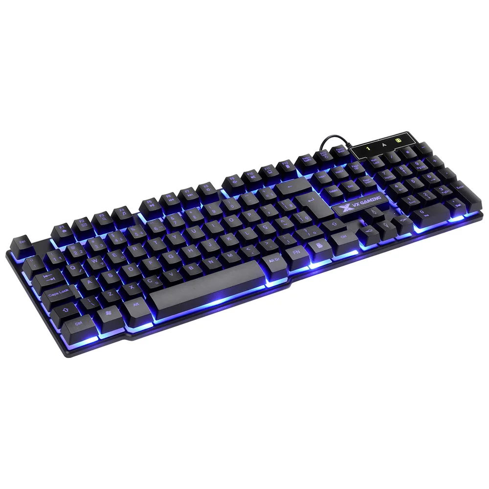 Teclado Gamer Vinik VX Hydra, LED Azul, Preto, ABNT2 - GT700 Teclado Gamer Vinik VX Hydra, LED Azul, Preto, ABNT2 - GT700