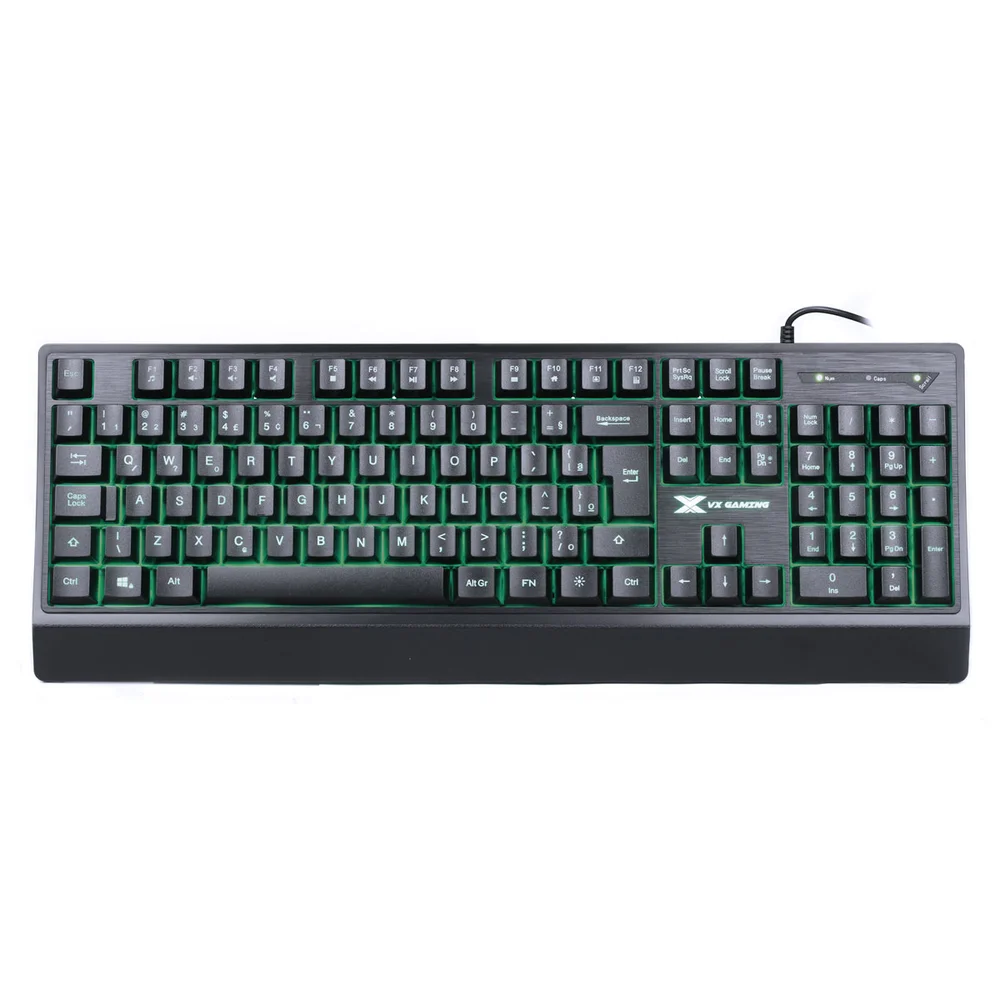 Imagem 5 de 5 do produto Teclado Gamer Vx Gaming Defender Abnt2 Multimidia Led 7 Cores 1.8 Metros Usb - Gt300