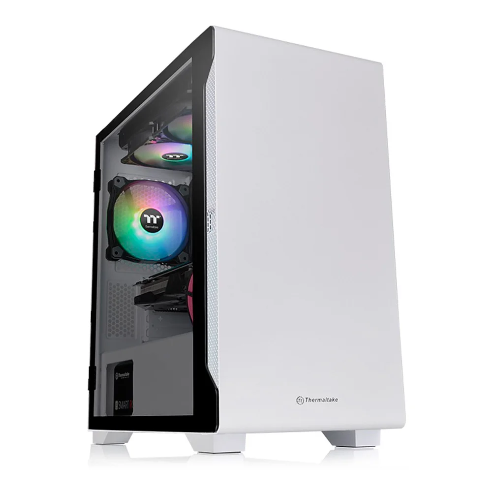 Gabinete, Thermaltake, Versa S100, Tg Snow/spcc/temp.glass*1, Ca-1q9-00s6wn-00 #
