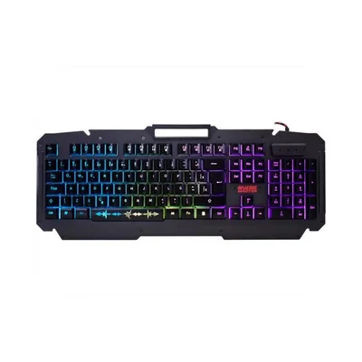 Teclado Usb Gamer K-mex Led Rgb Semi-mecânico Shuriken -kmj9