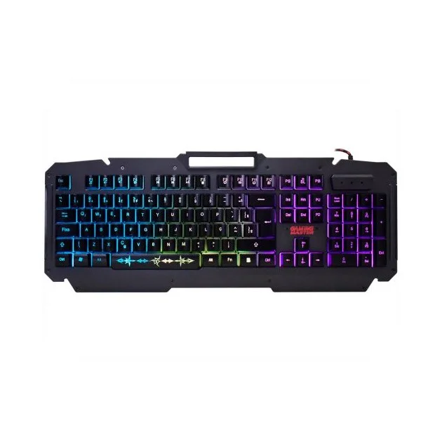 Teclado Usb Gamer K-mex Led Rgb Semi-mecânico Shuriken -kmj9 Teclado Usb Gamer K-mex Led Rgb Semi-mecânico Shuriken -kmj9