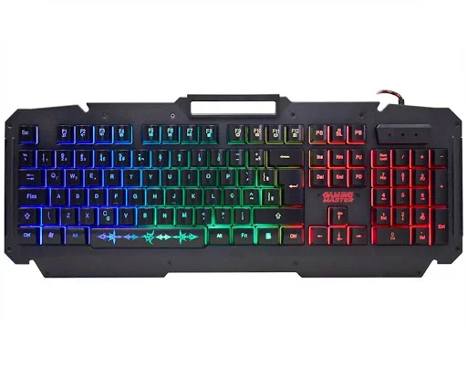 Teclado Usb Gamer K-mex Led Rgb Semi-mecânico Shuriken -kmj9 Teclado Usb Gamer K-mex Led Rgb Semi-mecânico Shuriken -kmj9