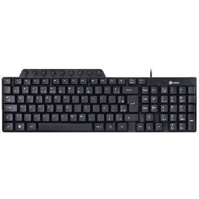 A Vinik tem uma linha completa em periféricos para computadores e notebooks. Este teclado multimídia, com bordas finas e layout pensado para economiza
