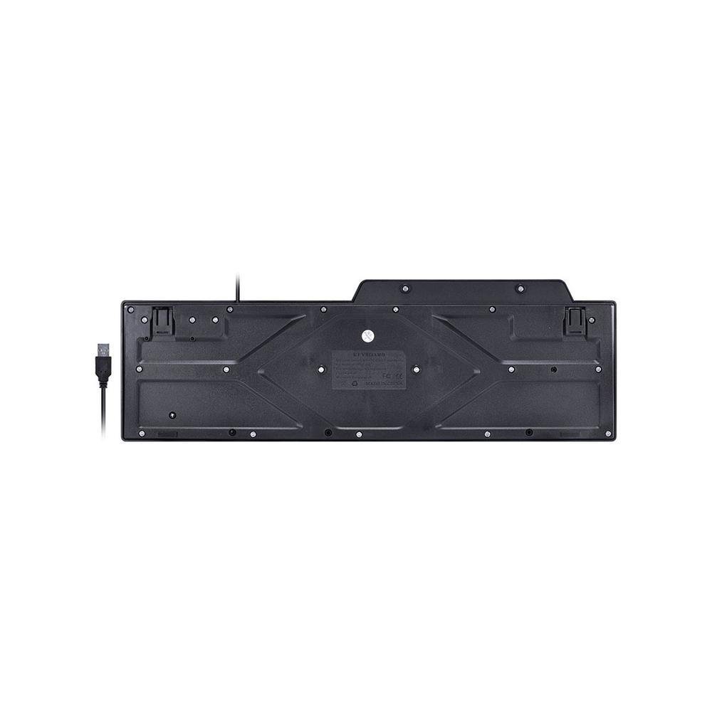 Imagem 2 de 5 do produto Teclado Multimidia Usb Dynamic 115 Teclas Abnt2 Resistente À Água 1.8M Preto - Dt115
