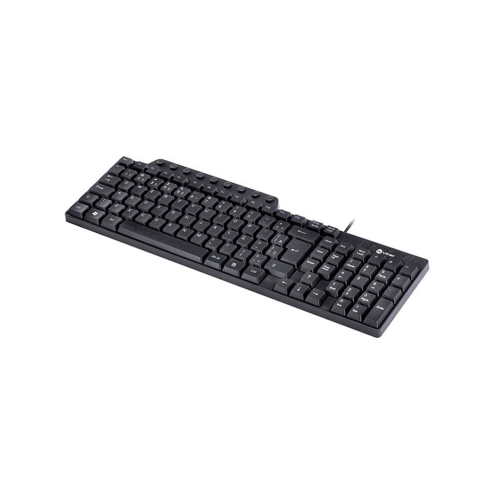 Imagem 3 de 5 do produto Teclado Multimidia Usb Dynamic 115 Teclas Abnt2 Resistente À Água 1.8M Preto - Dt115