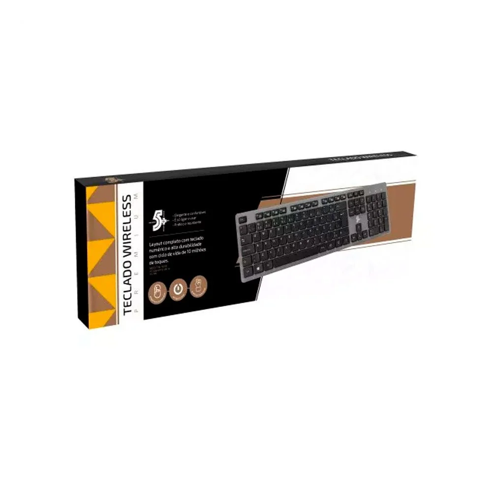 Imagem 4 de 5 do produto Teclado Sem Fio Chip Sce Wireless 2.4GHZ Office Premium 5+ 015-0061