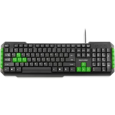 Teclado Gamer Multi, Multimídia Gamer, USB, ABNT2 - TCC201