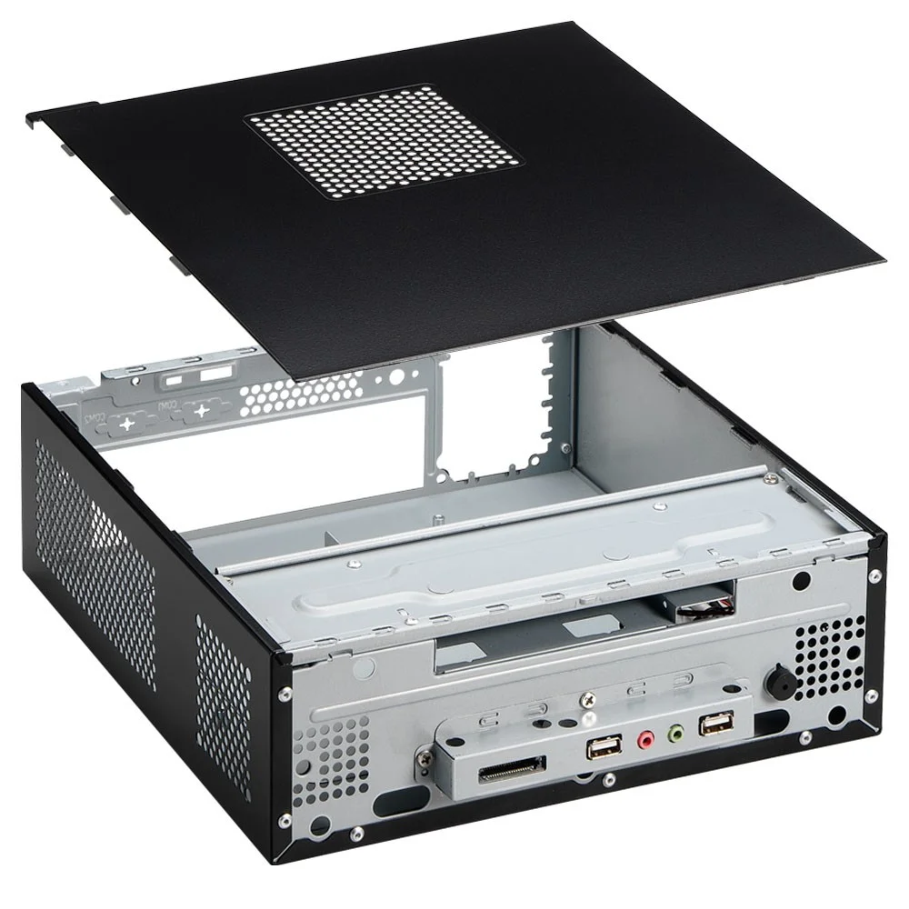 Imagem 3 de 5 do produto Gabinete K-mex Gi-9d89  Mini Tower, Com Fonte, Mini ITX, Preto Piano - Pd-200.