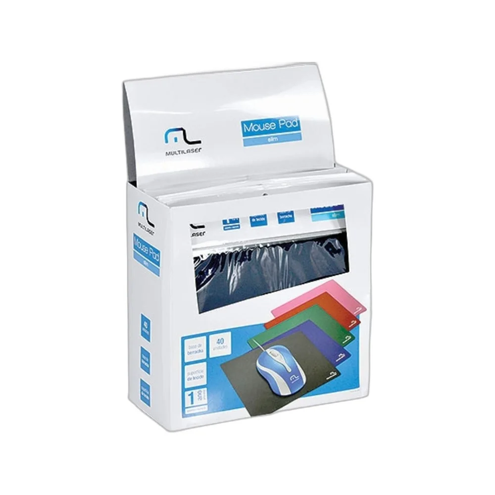 Imagem 3 de 5 do produto Kit com 40 Mouse Pads Multi, Cores Sortidas - AC066