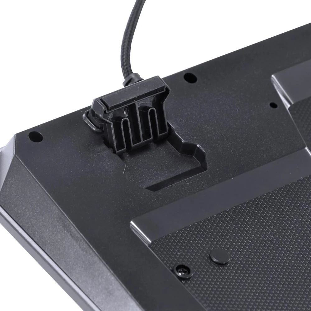 Teclado USB Gamer VX Gaming Draco, Com Macros, Multimídia, LED 3 Cores, Cabo 1.8 Mts, ABNT2, Preto - GT400 Teclado USB Gamer VX Gaming Draco, Com Macros, Multimídia, LED 3 Cores, Cabo 1.8 Mts, ABNT2, Preto - GT400
