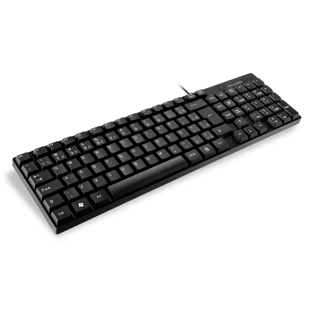 Imagem 2 de 5 do produto Teclado USB Multi, Padrão ABNT2, Slim, Preto - TC193BU