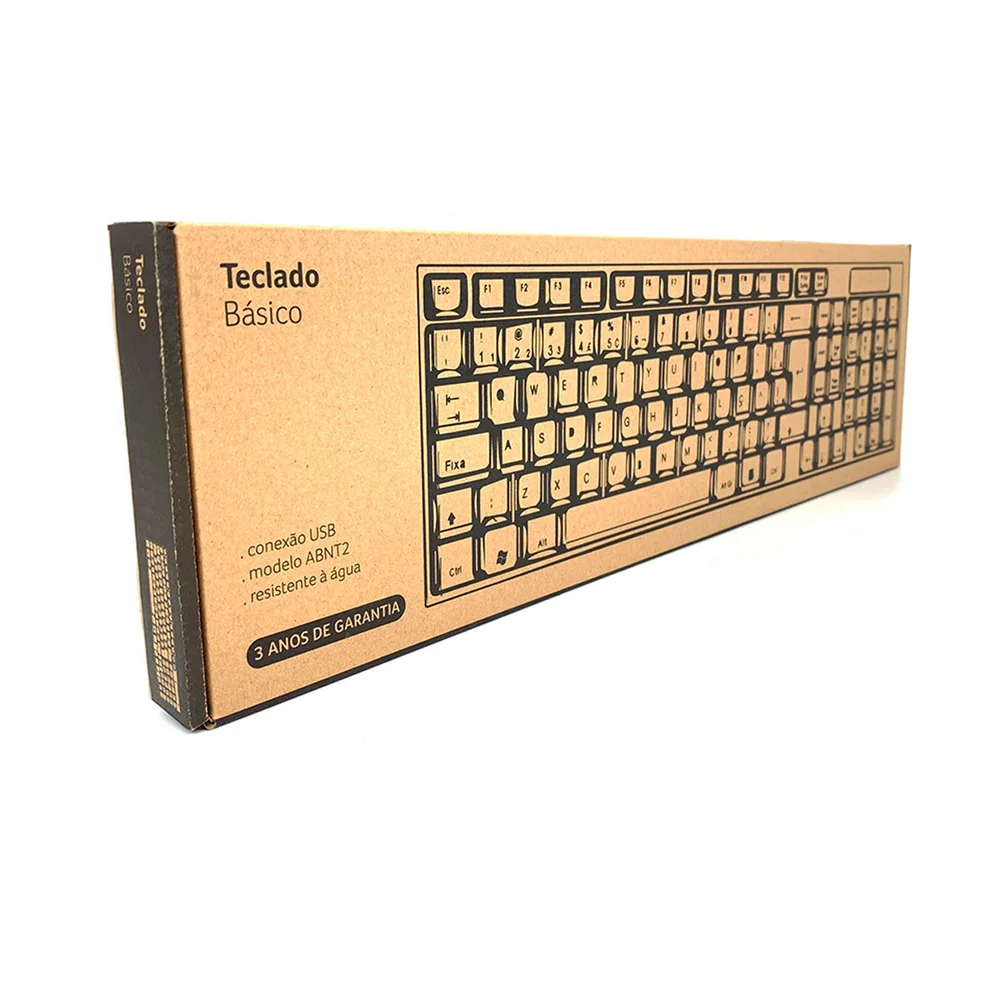 Imagem 5 de 5 do produto Teclado USB Multi, Padrão ABNT2, Slim, Preto - TC193BU