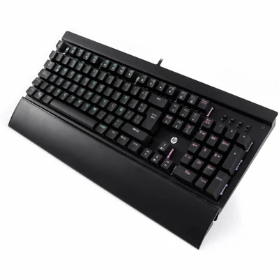 Teclado Usb Game Mecânico, Com Apoio De Pulso, Gk500,Preto