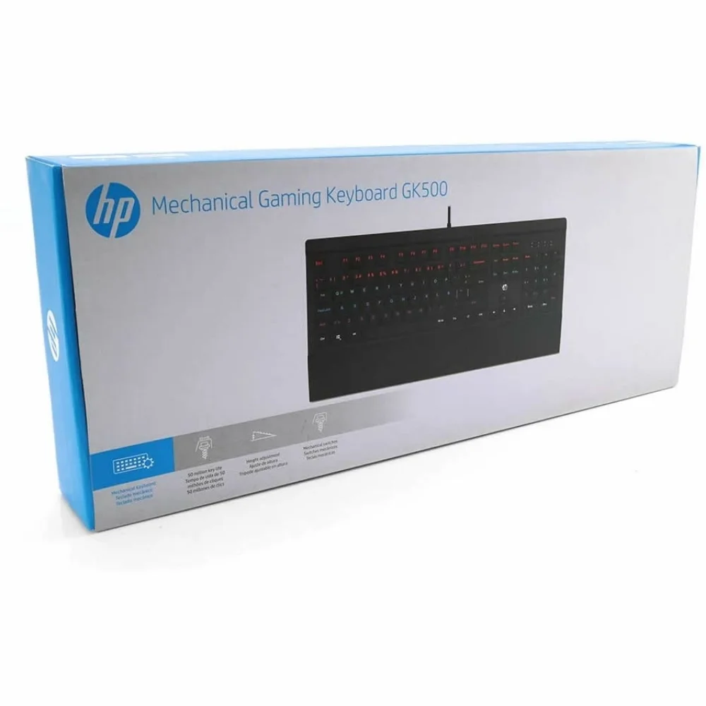 Imagem 4 de 4 do produto Teclado Usb Game Mecânico, Com Apoio De Pulso, Gk500,Preto