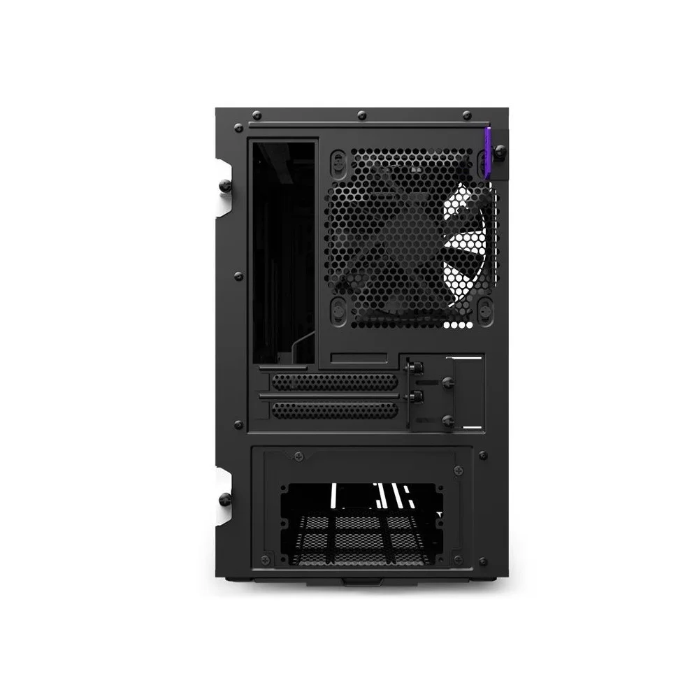 Imagem 2 de 5 do produto Gabinete NZXT H210i Branco Fosco, Mid Tower Lateral de Vidro ATX Com Fita RGB - CA-H210I-W1.