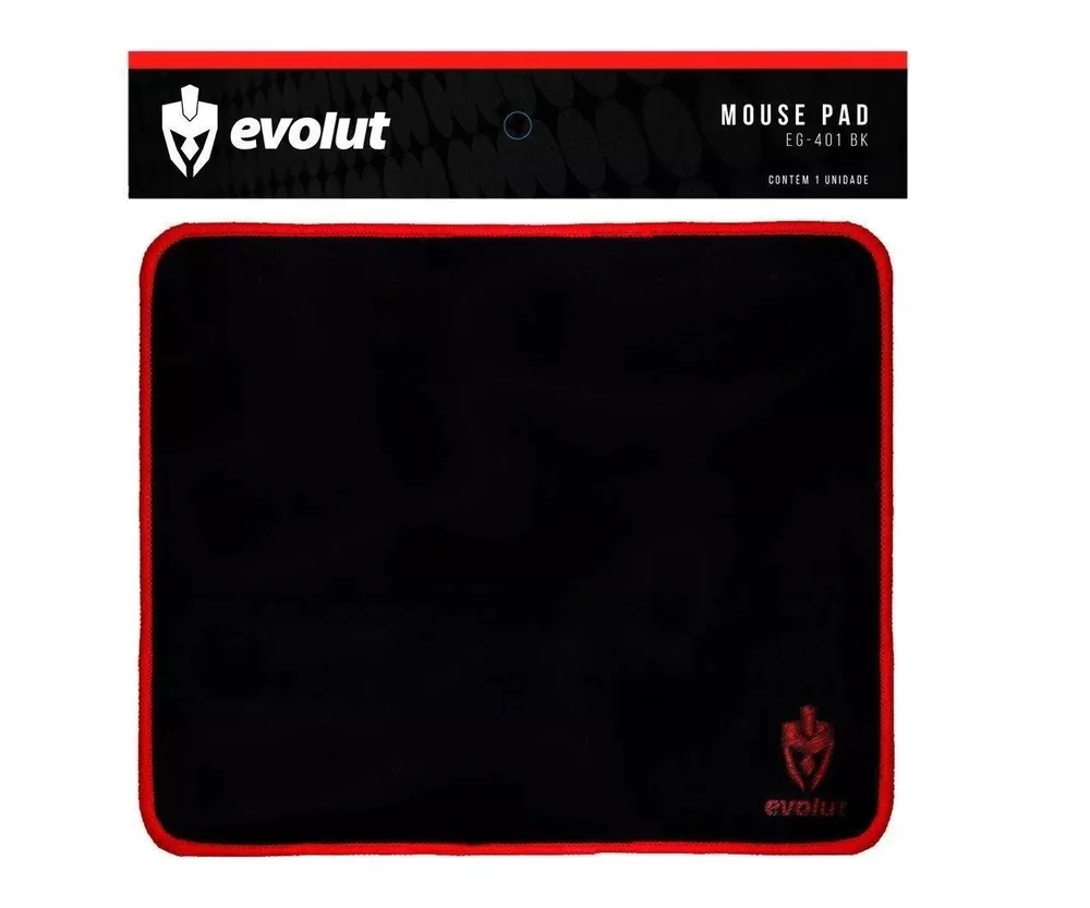 Mousepad Gamer Evolut Quadrado Pequeno Preto