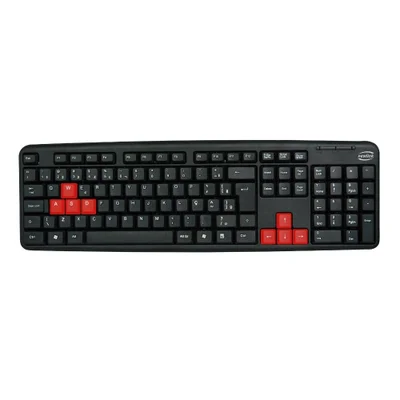 Teclado Newlink Usb Level Preto/vermelho TC308