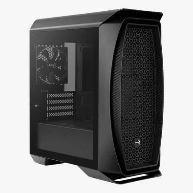 O Aero Mini é um gabinete gamer premium, padrão mini tower, possui a lateral de vidro temperado para mostrar todos os componentes internos.