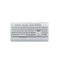 Teclado OEX POP IN TC401, USB, ABNT2, Apoio para Digitação, Teclas Arredondadas, Branco