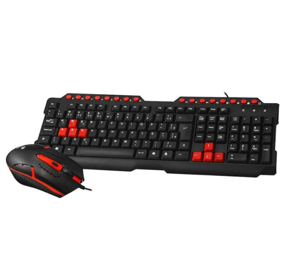 Kit Gamer Mouse E Teclado C3tech Gk-20bk, USB