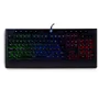 Teclado Gamer Dazz Ballistic Cinetic Multimídia Com Suporte Pulso Led Rainbow Usb - Preto