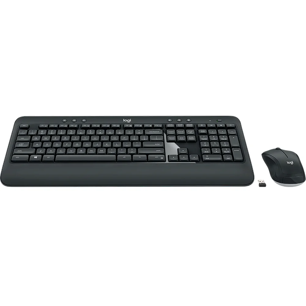 Imagem 2 de 5 do produto Kit Teclado e Mouse Sem Fio Logitech MK540, ABNT2, Teclas Multimídia, Preto - 920-008674