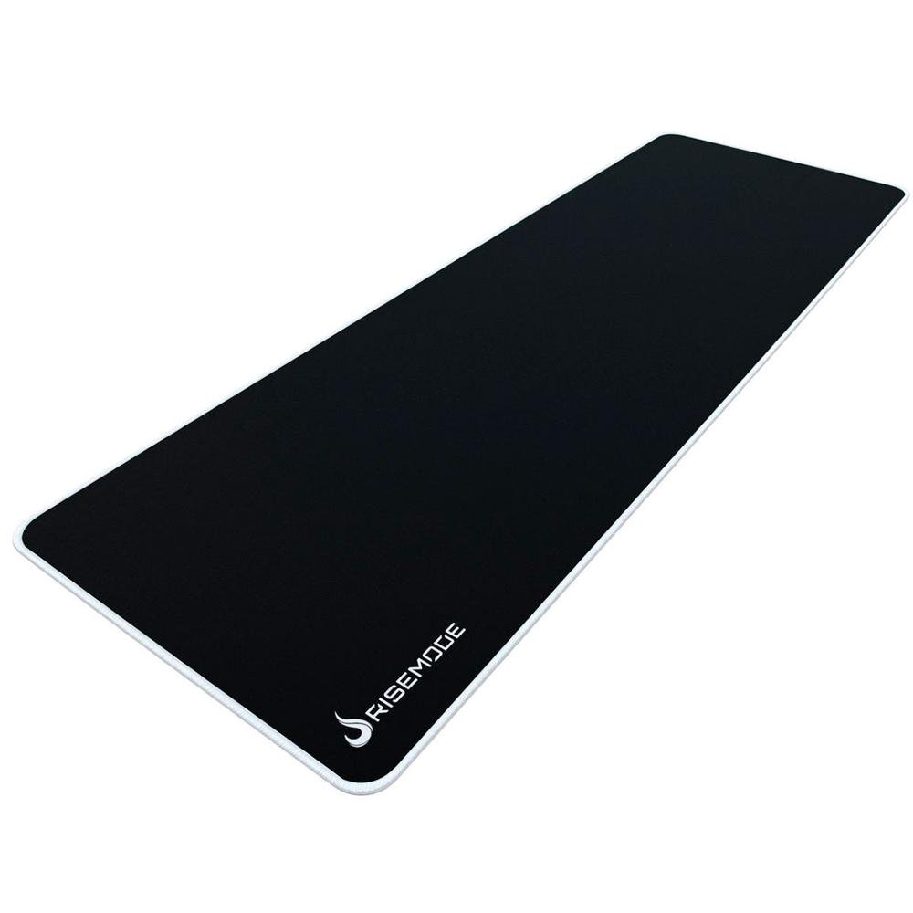 Mouse Pad Gamer Rise Mode Zero Costura Branca - Extended Rg-mp-06-zw